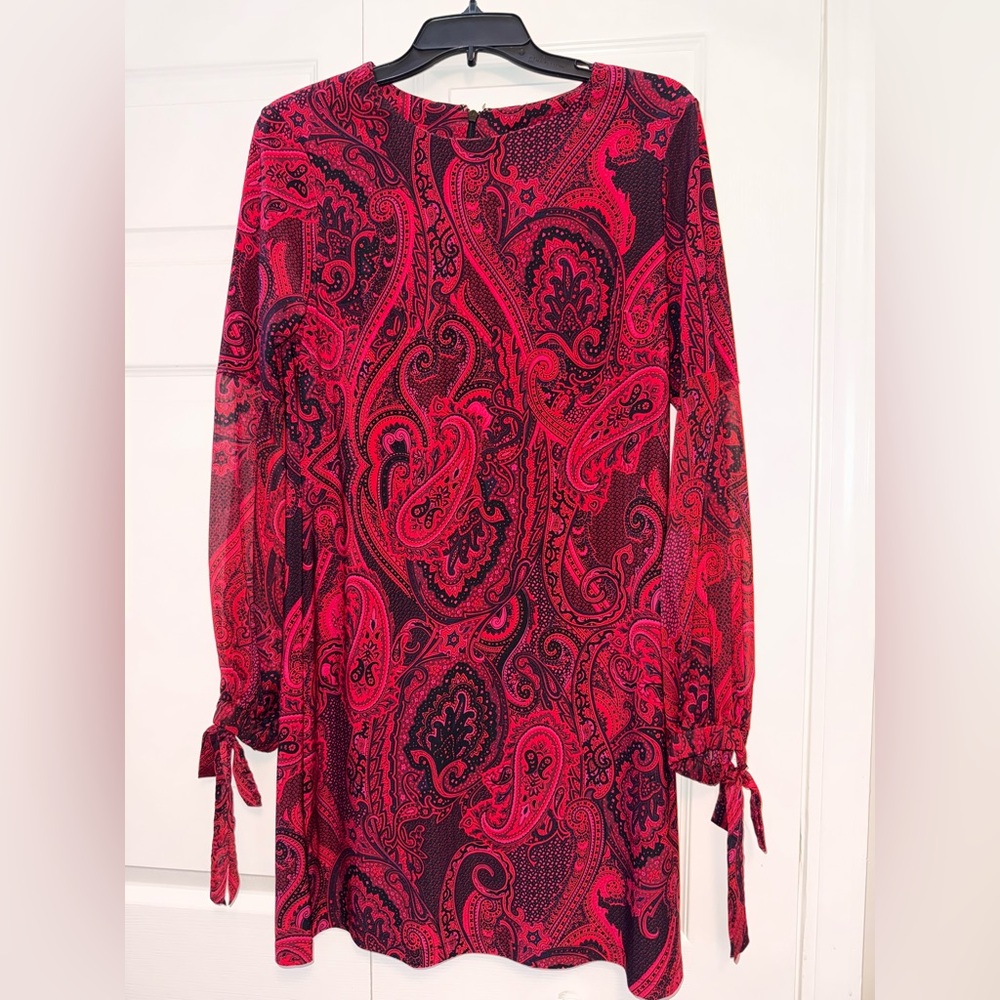 Tommy‎ Hilfiger Long Sheer Sleeve Dress